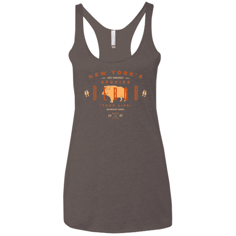 T-Shirts Macchiato / X-Small NY SPECIES - BEBOB Women's Triblend Racerback Tank