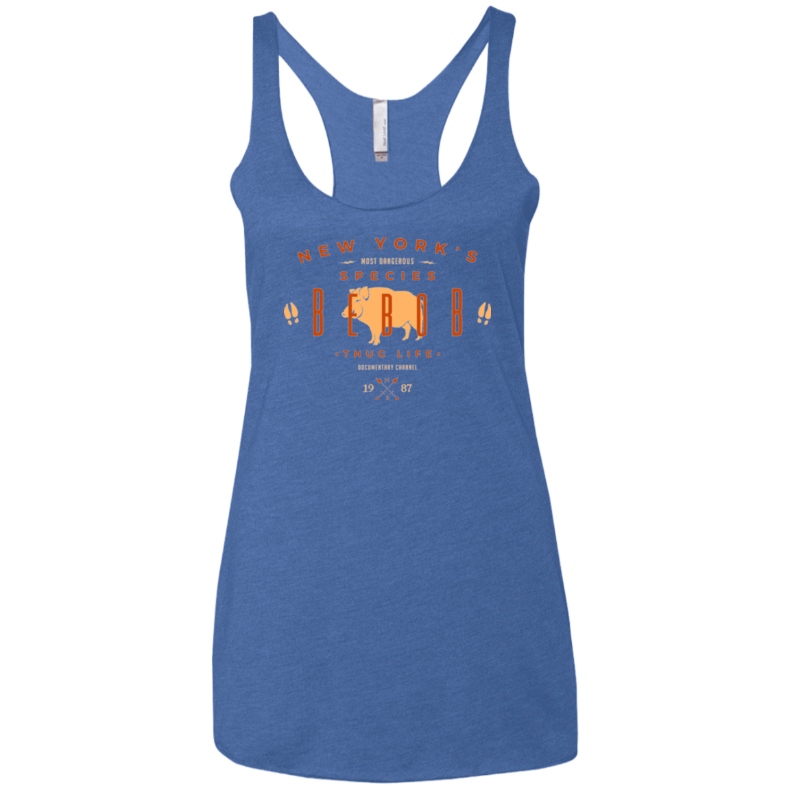 T-Shirts Vintage Royal / X-Small NY SPECIES - BEBOB Women's Triblend Racerback Tank