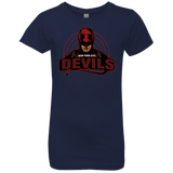 T-Shirts Midnight Navy / YXS NYC Devils Girls Premium T-Shirt