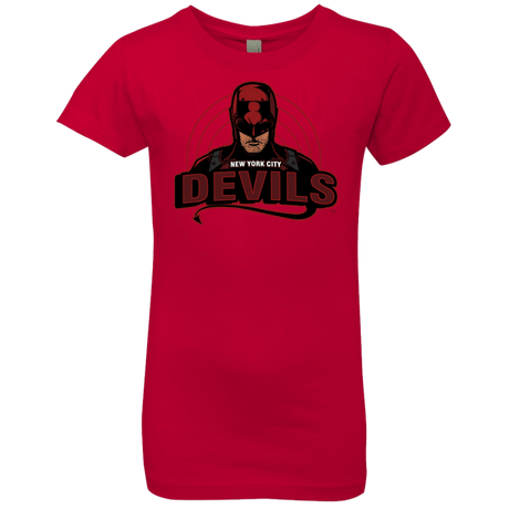 T-Shirts Red / YXS NYC Devils Girls Premium T-Shirt