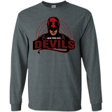 T-Shirts Dark Heather / S NYC Devils Men's Long Sleeve T-Shirt