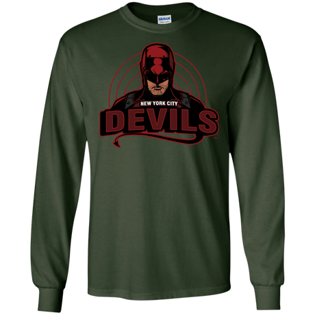 T-Shirts Forest Green / S NYC Devils Men's Long Sleeve T-Shirt