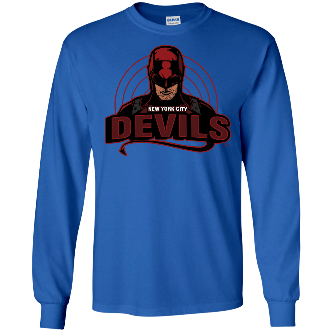 T-Shirts Royal / S NYC Devils Men's Long Sleeve T-Shirt