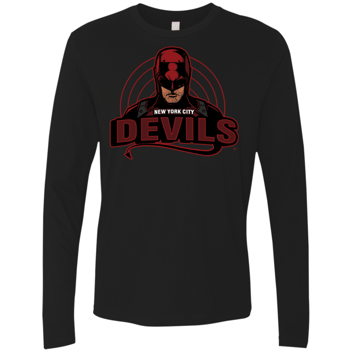 T-Shirts Black / S NYC Devils Men's Premium Long Sleeve