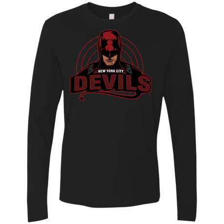 T-Shirts Black / S NYC Devils Men's Premium Long Sleeve
