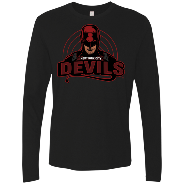 T-Shirts Black / S NYC Devils Men's Premium Long Sleeve