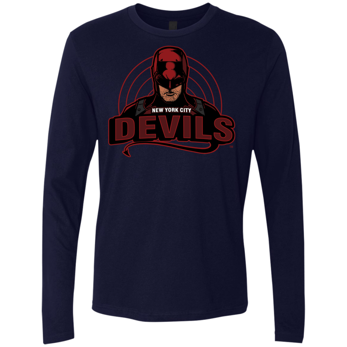 T-Shirts Midnight Navy / S NYC Devils Men's Premium Long Sleeve