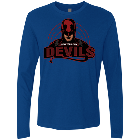 T-Shirts Royal / S NYC Devils Men's Premium Long Sleeve