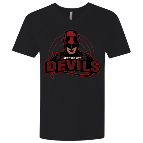 T-Shirts Black / X-Small NYC Devils Men's Premium V-Neck
