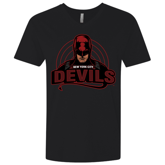 T-Shirts Black / X-Small NYC Devils Men's Premium V-Neck