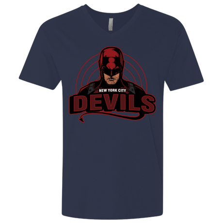 T-Shirts Midnight Navy / X-Small NYC Devils Men's Premium V-Neck