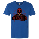 T-Shirts Royal / X-Small NYC Devils Men's Premium V-Neck