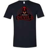 T-Shirts Black / X-Small NYC Devils Men's Semi-Fitted Softstyle