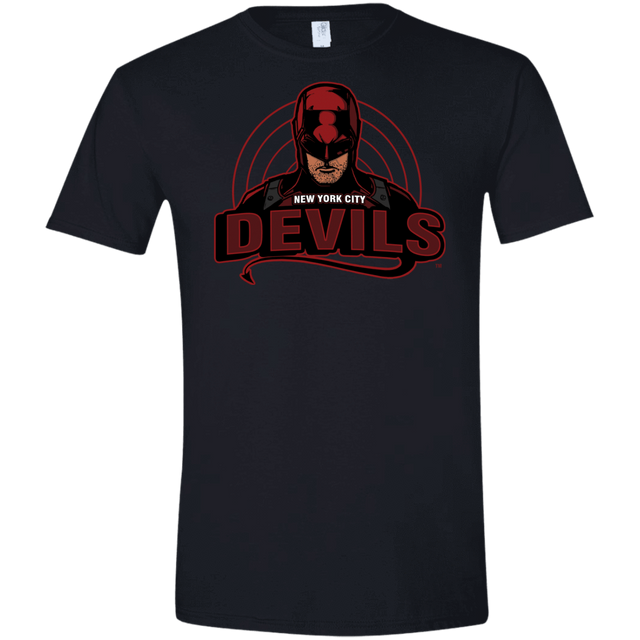 T-Shirts Black / X-Small NYC Devils Men's Semi-Fitted Softstyle