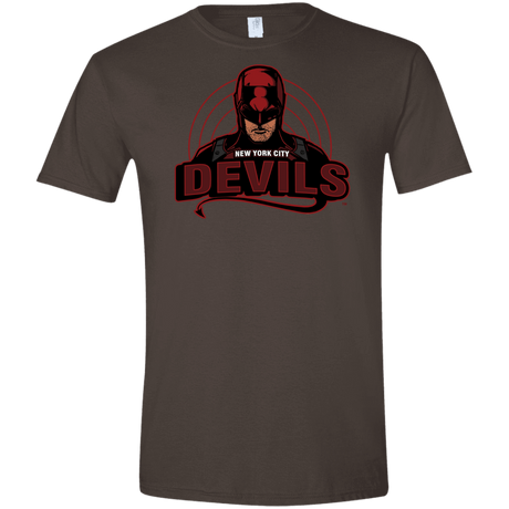 T-Shirts Dark Chocolate / S NYC Devils Men's Semi-Fitted Softstyle