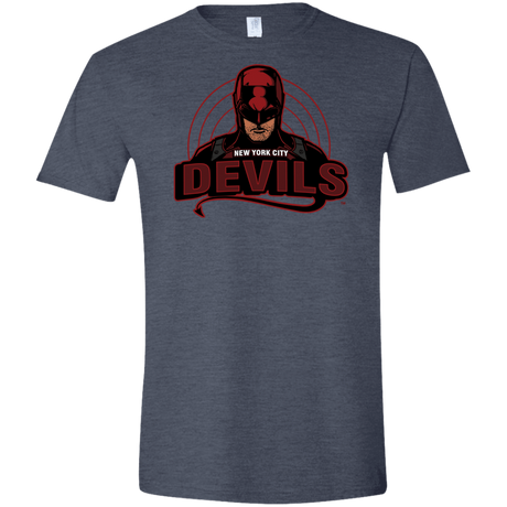 T-Shirts Heather Navy / S NYC Devils Men's Semi-Fitted Softstyle