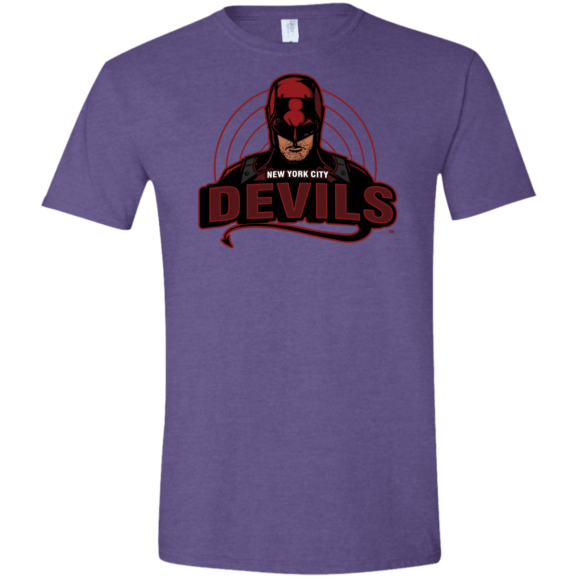 T-Shirts Heather Purple / S NYC Devils Men's Semi-Fitted Softstyle