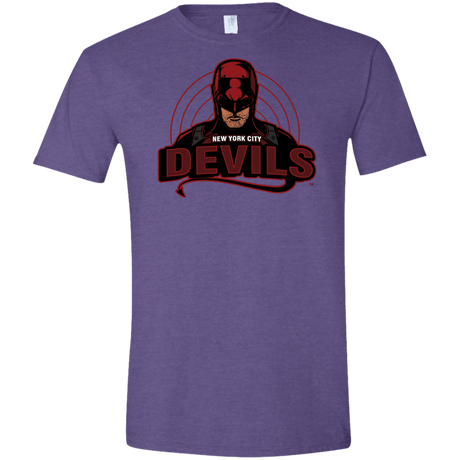 T-Shirts Heather Purple / S NYC Devils Men's Semi-Fitted Softstyle