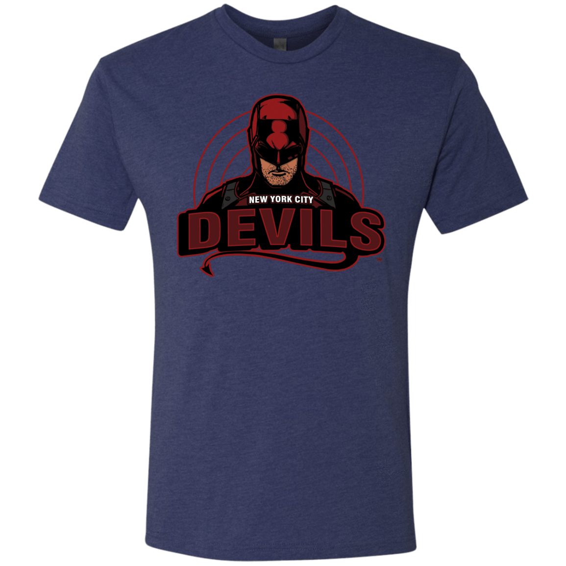 T-Shirts Vintage Navy / S NYC Devils Men's Triblend T-Shirt