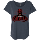 T-Shirts Vintage Navy / X-Small NYC Devils Triblend Dolman Sleeve