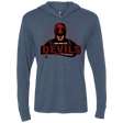 T-Shirts Indigo / X-Small NYC Devils Triblend Long Sleeve Hoodie Tee