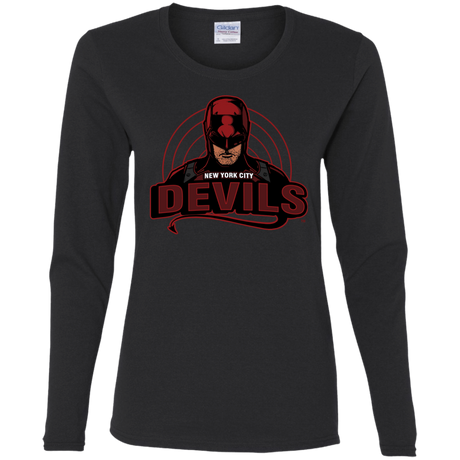 T-Shirts Black / S NYC Devils Women's Long Sleeve T-Shirt