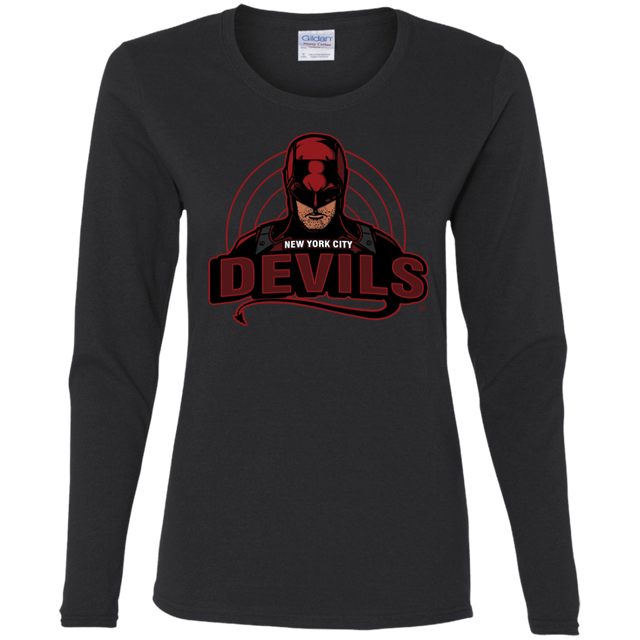 T-Shirts Black / S NYC Devils Women's Long Sleeve T-Shirt