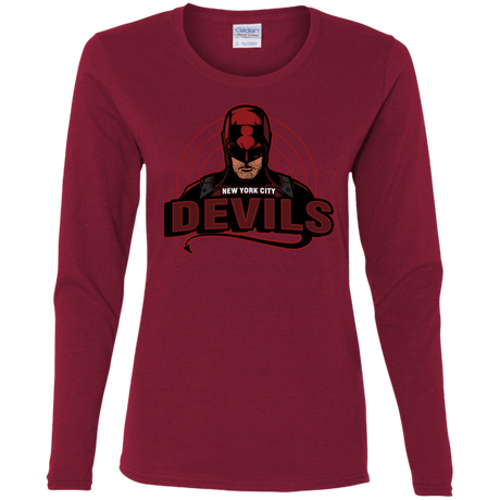 T-Shirts Cardinal / S NYC Devils Women's Long Sleeve T-Shirt