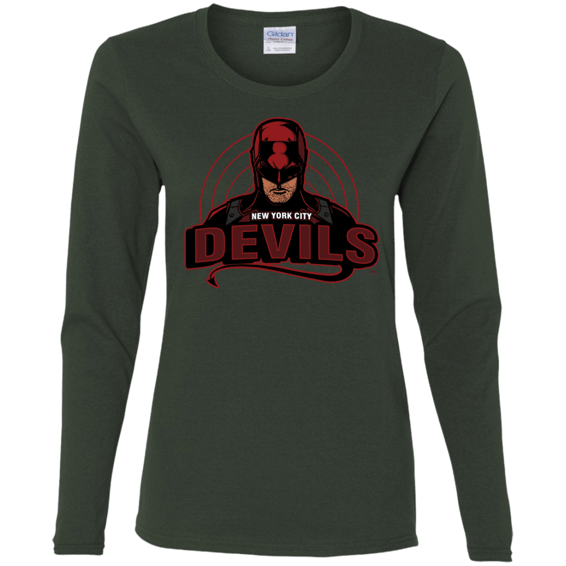T-Shirts Forest / S NYC Devils Women's Long Sleeve T-Shirt