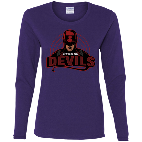 T-Shirts Purple / S NYC Devils Women's Long Sleeve T-Shirt