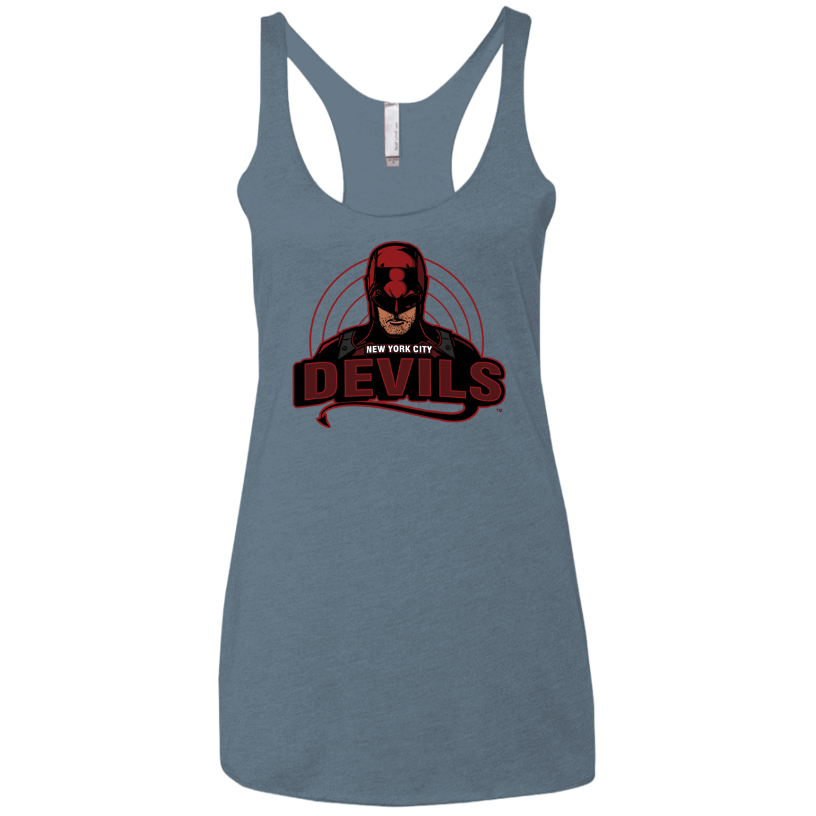 T-Shirts Indigo / X-Small NYC Devils Women's Triblend Racerback Tank