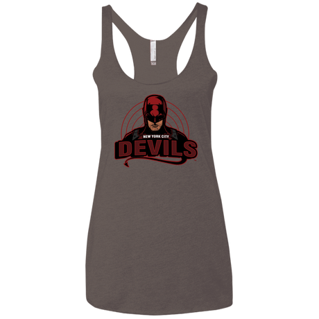 T-Shirts Macchiato / X-Small NYC Devils Women's Triblend Racerback Tank