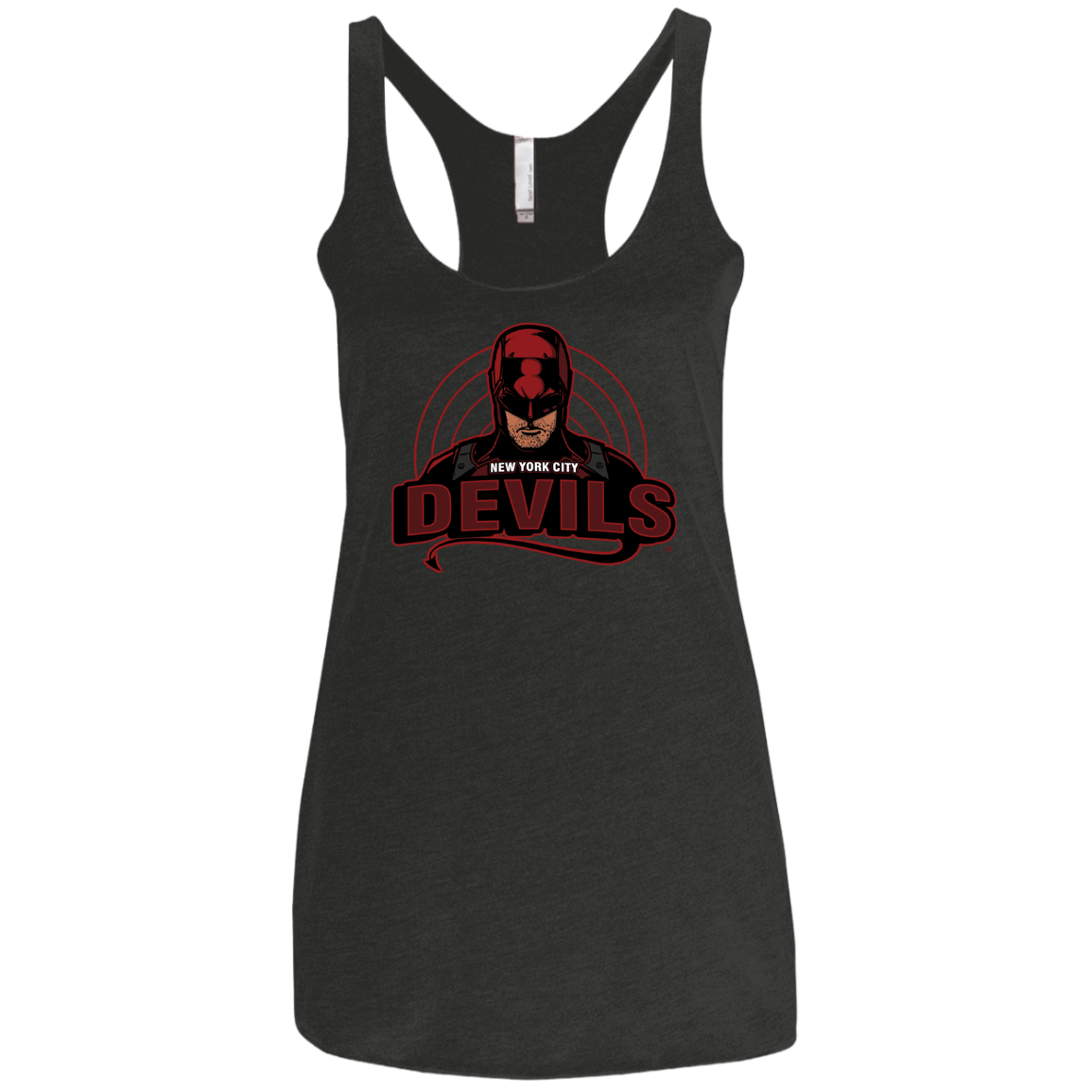 T-Shirts Vintage Black / X-Small NYC Devils Women's Triblend Racerback Tank