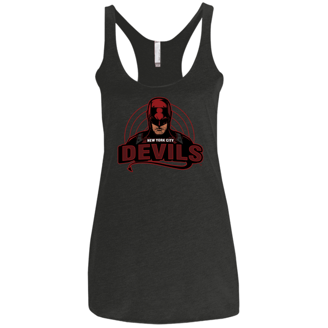 T-Shirts Vintage Black / X-Small NYC Devils Women's Triblend Racerback Tank