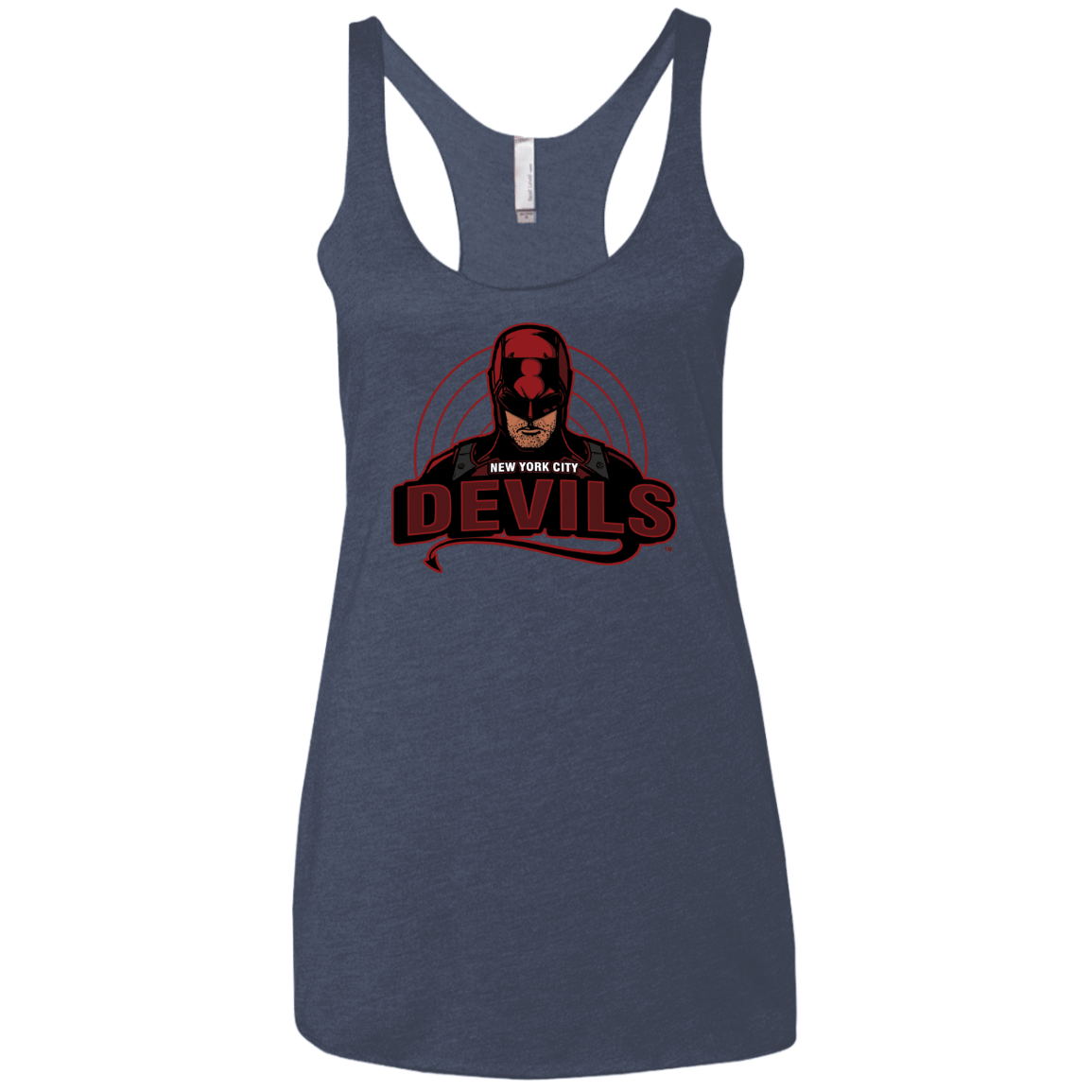 T-Shirts Vintage Navy / X-Small NYC Devils Women's Triblend Racerback Tank