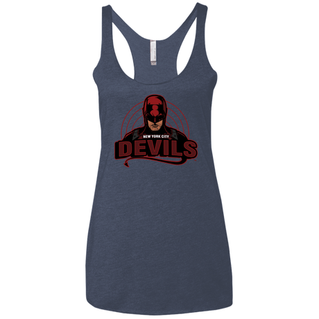T-Shirts Vintage Navy / X-Small NYC Devils Women's Triblend Racerback Tank