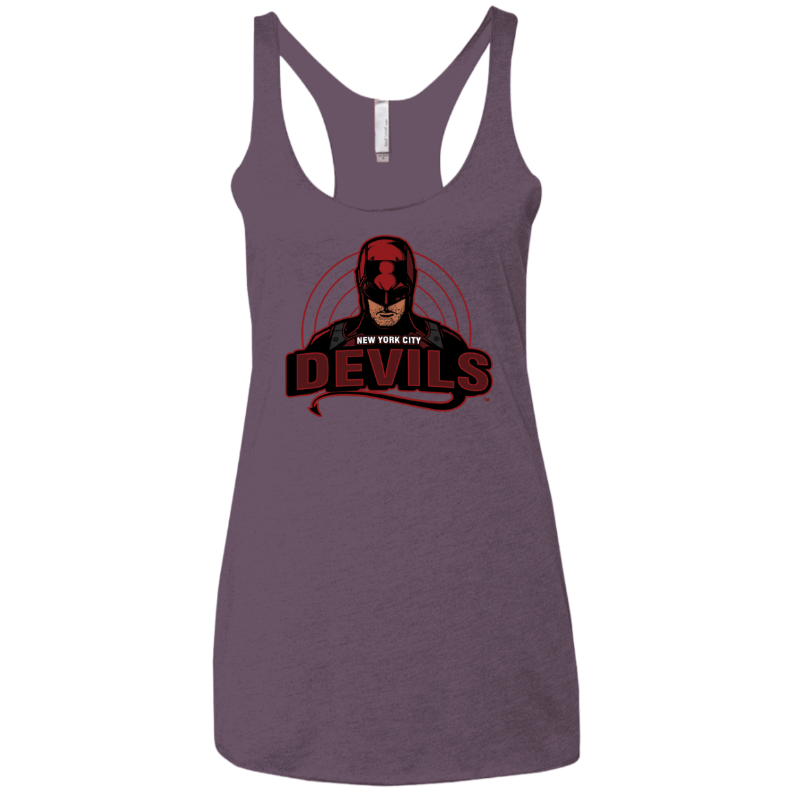T-Shirts Vintage Purple / X-Small NYC Devils Women's Triblend Racerback Tank