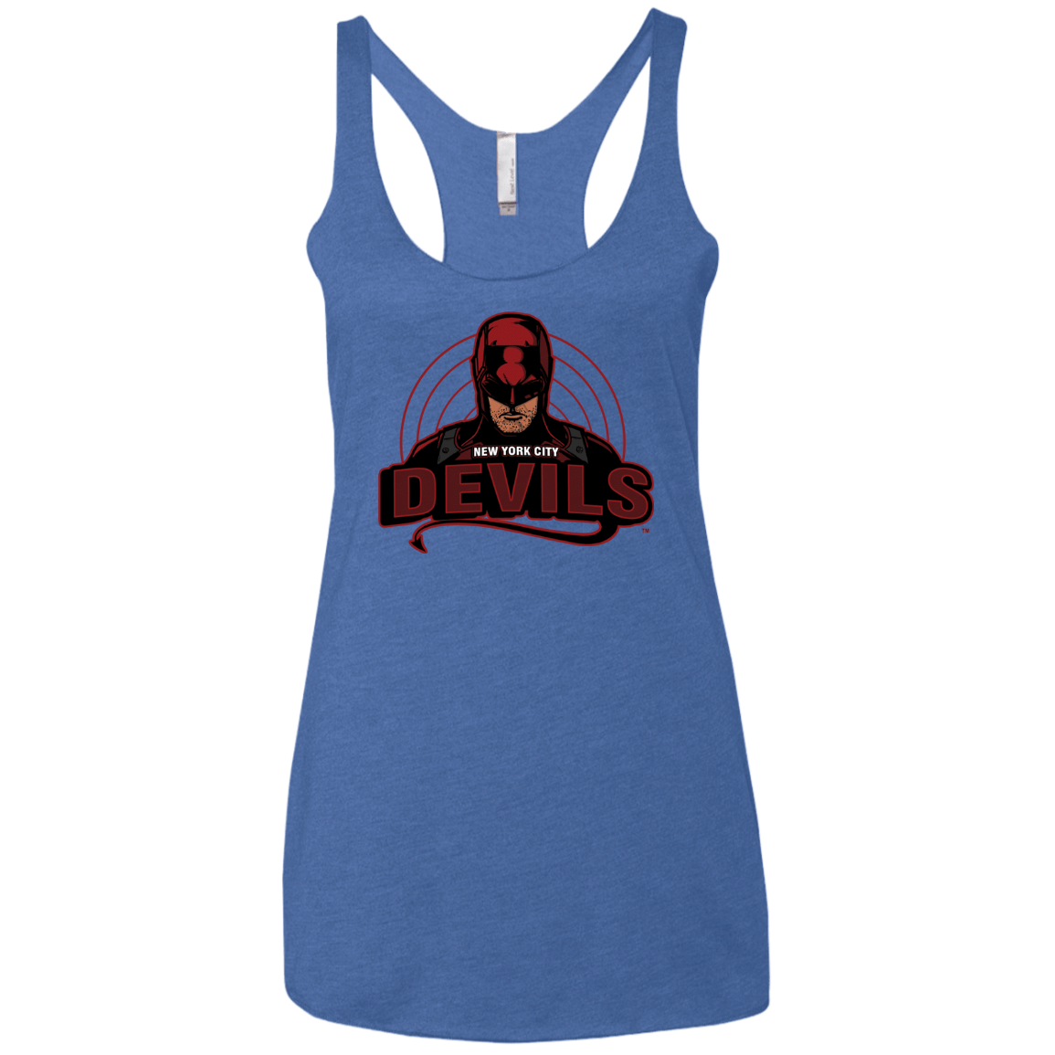 T-Shirts Vintage Royal / X-Small NYC Devils Women's Triblend Racerback Tank