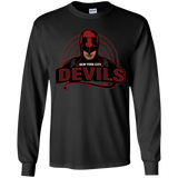 T-Shirts Black / YS NYC Devils Youth Long Sleeve T-Shirt