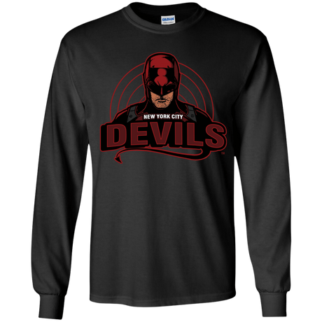 T-Shirts Black / YS NYC Devils Youth Long Sleeve T-Shirt