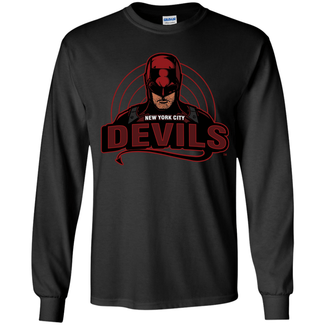 T-Shirts Black / YS NYC Devils Youth Long Sleeve T-Shirt