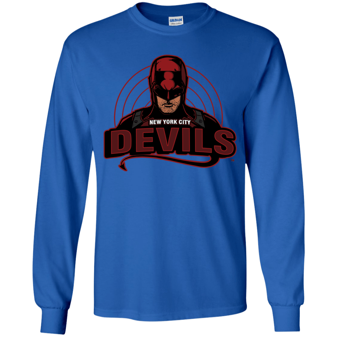 T-Shirts Royal / YS NYC Devils Youth Long Sleeve T-Shirt
