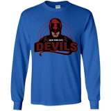 T-Shirts Royal / YS NYC Devils Youth Long Sleeve T-Shirt