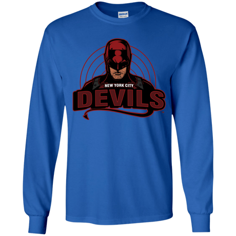 T-Shirts Royal / YS NYC Devils Youth Long Sleeve T-Shirt