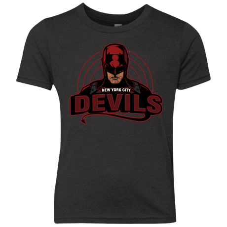 T-Shirts Vintage Black / YXS NYC Devils Youth Triblend T-Shirt