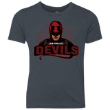 T-Shirts Vintage Navy / YXS NYC Devils Youth Triblend T-Shirt