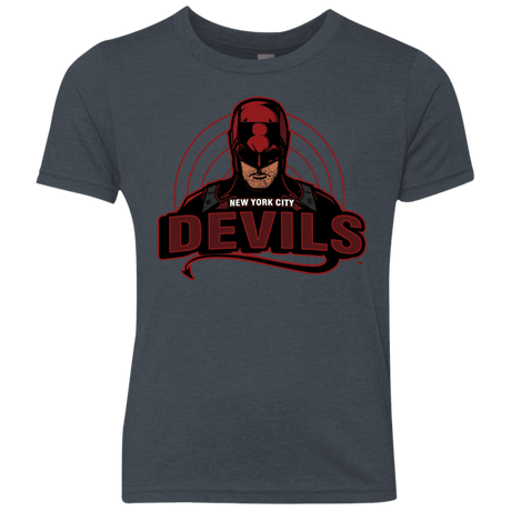 T-Shirts Vintage Navy / YXS NYC Devils Youth Triblend T-Shirt