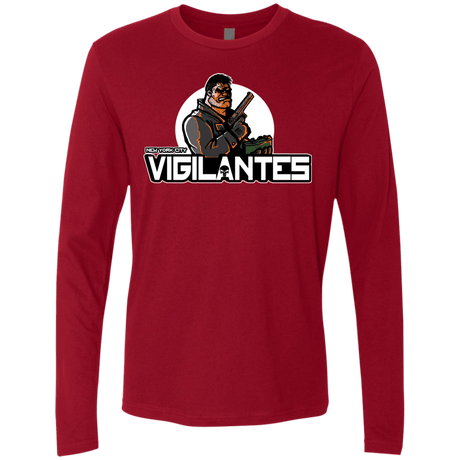 T-Shirts Cardinal / Small NYC Vigilantes Men's Premium Long Sleeve
