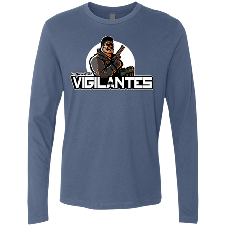 T-Shirts Indigo / Small NYC Vigilantes Men's Premium Long Sleeve