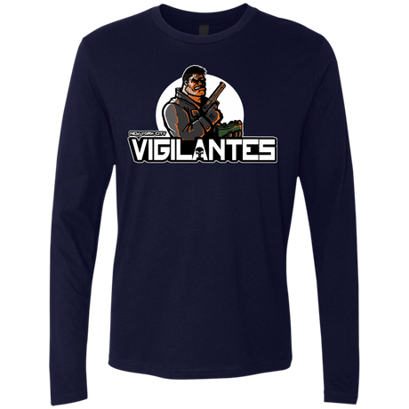 T-Shirts Midnight Navy / Small NYC Vigilantes Men's Premium Long Sleeve